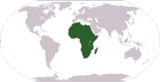 Localisation de l'Afrique