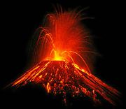 Un volcan effusif