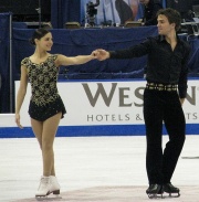 Jessica Dubé avec Bryce Davison à Skate Canada, en 2008.