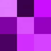 Les nuances de violet