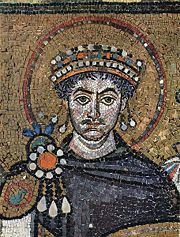 Une mosaïque représentant l'empereur Justinien
